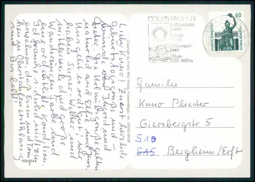 AK - Viehscheid in Oberstaufen Allgäu - Almabtrieb Tracht Kühe Brauchtum Bayern