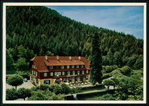 2x AK - Baden Baden Schwarzwald - Luftbild Waldhotel Fischkultur Forellenhof