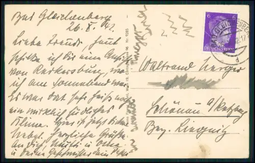 AK - Bad Radkersburg Langgasse Geschäft F. Semlitsch Kirche St Johannes 1942 gel