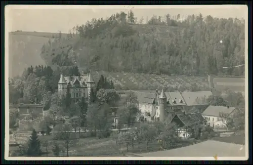 Echt Foto AK - Schloss mit Gutshofanlage - Falkenstein ? um 1910