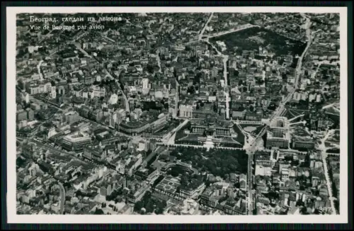 Echt Foto AK - Beograd Belgrad Serbien - Luftaufnahme Luftbild Balkan - 1940