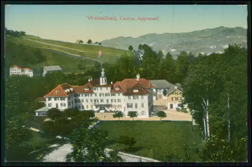 AK - Weissenbad Appenzell Innerrhoden - Hotel und Kurhaus - Farbkarte Alpen