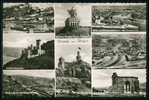 7x AK - Mittelrhein Drachenfels Koblenz Bonn Köln Lahneck Burgen Wein Romantik