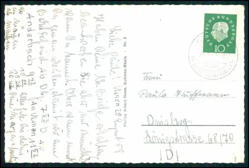 7x AK - Mittelrhein Drachenfels Koblenz Bonn Köln Lahneck Burgen Wein Romantik