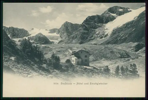 AK - Zermatt Staffelalp Schweiz Hotel Zmuttgletscher - Alpenkarte Gletscher 1912