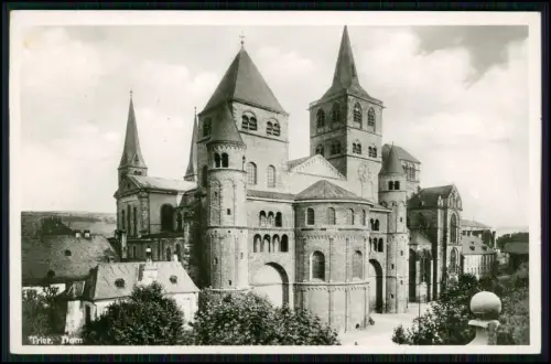 4x Foto AK- Trier Barockkirche Trierer Dom prächtiges Kirchenschiff Innenansicht