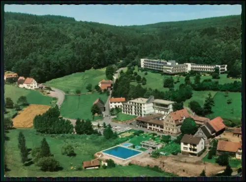 AK - Gras-Ellenbach im Odenwald - Schwimmbad Kirche Kliniken Luftbild
