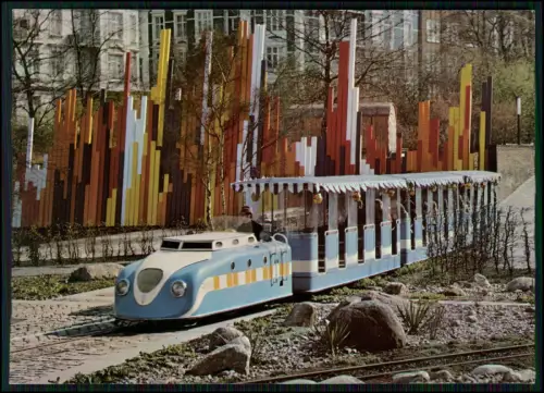 2x AK - Hamburg IGA 1973 Gartenschau Bahn AK Wallanlagen Mini-Zug Ausstellung ..