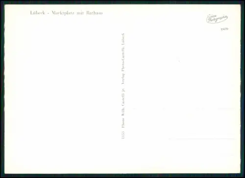 5x Foto AK - Lübeck Holstein Rathaus - Marktplatz Gotik Türme Altstadt u. andere