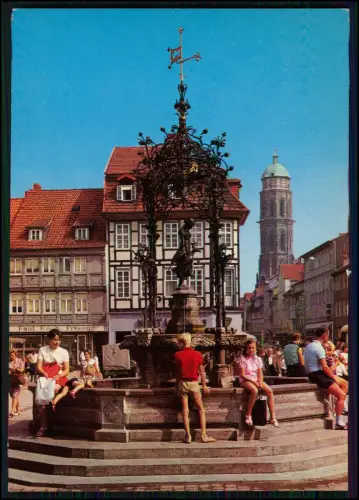 4x AK - Göttingen Marktbrunnen Nischel Vierkirchenblick Altstadt Farbkarten gel.