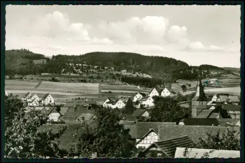 Echt Foto AK - Bromskirchen Allendorf Eder Hessen  Kirche Dorfansicht Wald Berge