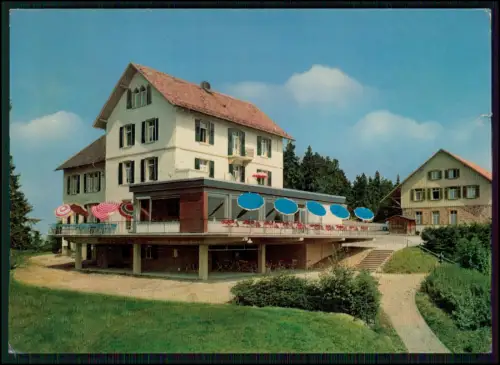 AK- Hotel Hochblauen Südlicher Schwarzwald Badenweiler 1970er Jahre mit Terrasse