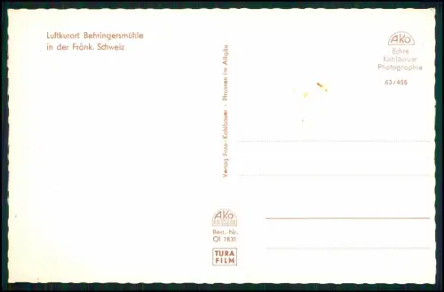 Echt Foto AK - Burg Hotel Stern Café - Behringersmühle Gößweinstein Lr.Forchheim