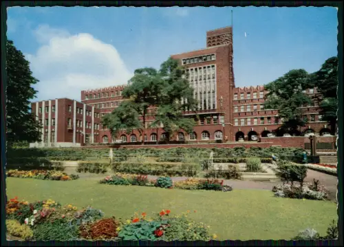 AK Oberhausen Rathaus Grillopark Moderne Architektur Ruhrgebiet Gartenbau Cekade