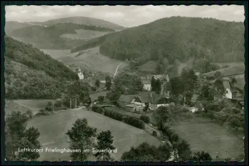 Echt Foto AK- Frielinghausen Eslohe Sauerland - Luftbild Blick auf das Dorf