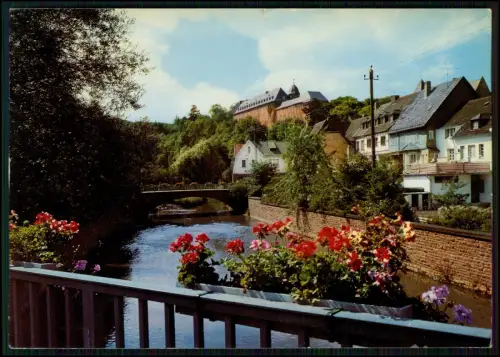 AK - Schleiden in der Eifel - Brücke über die Olef - auch Blick auf das Schloss