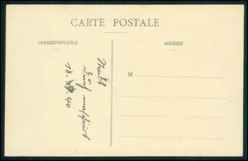 2x AK 1. WK - Pont-St-Vincent Rue Nationale Geschäftshäuser Lothringen Koloriert