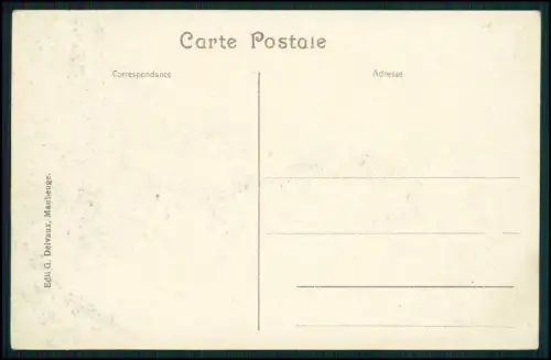 AK 1. WK - Maubeuge 1914 Marché-aux-Herbes Militärhospital Kirche Nordfrankreich