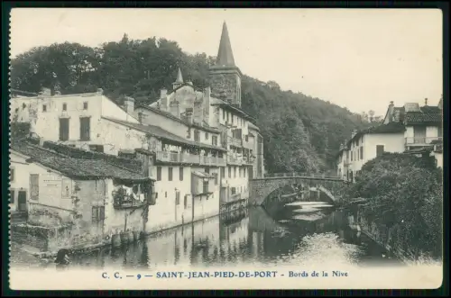 10x AK 1. WK - Saint-Jean-Pied-de-Port - Pyrénées-Atlantiques Grenze zu Spanien