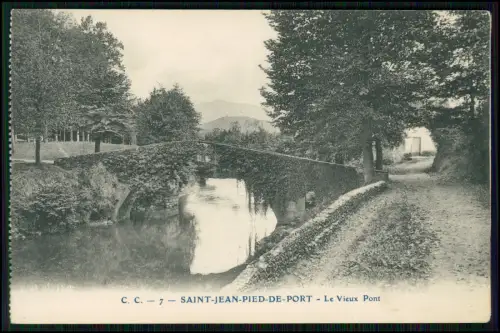 10x AK 1. WK - Saint-Jean-Pied-de-Port - Pyrénées-Atlantiques Grenze zu Spanien