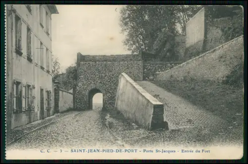 10x AK 1. WK - Saint-Jean-Pied-de-Port - Pyrénées-Atlantiques Grenze zu Spanien