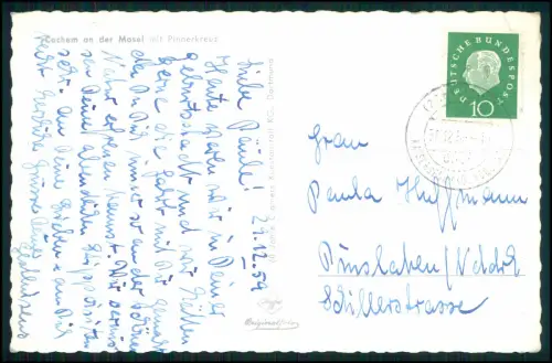 2x Foto AK - Cochem Mosel Pinnerkreuz Reichsburg Panorama Fluss Weinberge Brücke