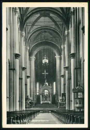 11x Foto AK - Speyer am Rhein - Gedächtniskirche Dom Innenansicht Außenansichten