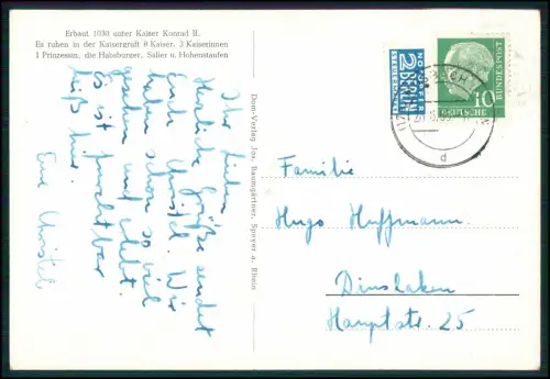 11x Foto AK - Speyer am Rhein - Gedächtniskirche Dom Innenansicht Außenansichten