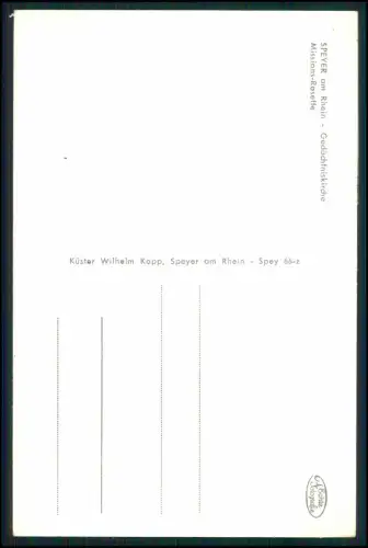 11x Foto AK - Speyer am Rhein - Gedächtniskirche Dom Innenansicht Außenansichten