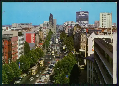 7x AK alles Berlin - Ku’damm Kaiser Wilhelm Gedächtniskirche Verkehr 1960er ....