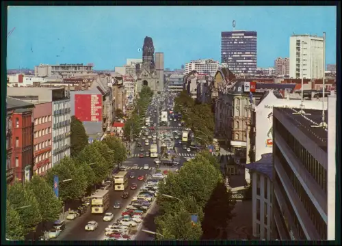6x AK alles Berlin - Ku’damm Kaiser Wilhelm Gedächtniskirche Verkehr 1960er ....