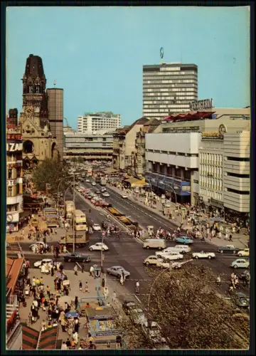 6x AK alles Berlin - Ku’damm Kaiser Wilhelm Gedächtniskirche Verkehr 1960er ....