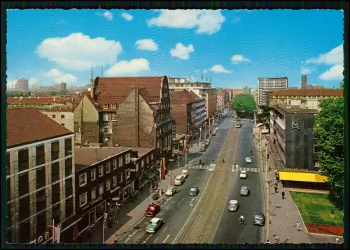 4x AK - Duisburg - Altstadt Straßenbahn City - Ruhrgebiet 1960er Jahre Lot