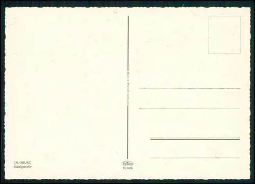 4x AK - Duisburg - Altstadt Straßenbahn City - Ruhrgebiet 1960er Jahre Lot