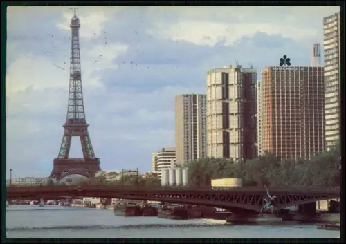10x AK Paris - Eiffelturm Seine Sacré-Cœur Luftbild Touristenmotiv u.a. - 1960er