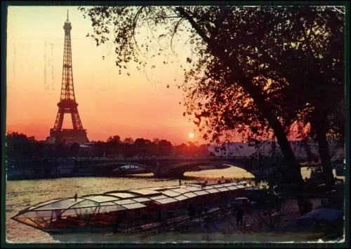 10x AK Paris - Eiffelturm Seine Sacré-Cœur Luftbild Touristenmotiv u.a. - 1960er