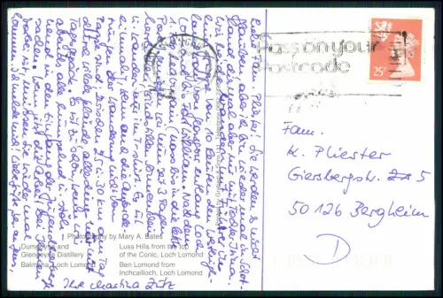 9x AK Lot -AK Schottland Dudelsackspieler Highlands Kilt Greetings Scotland u.a.