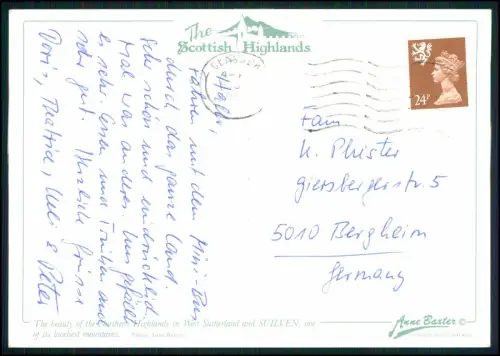9x AK Lot -AK Schottland Dudelsackspieler Highlands Kilt Greetings Scotland u.a.