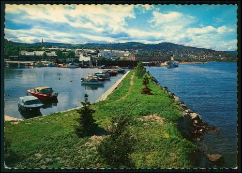 6x AK Lot - Norwegen Stadtansicht Luftbild Hafen Lille Lungegårds u.a. -1970er
