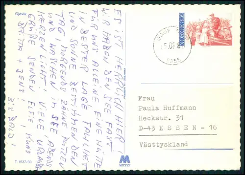6x AK Lot - Norwegen Stadtansicht Luftbild Hafen Lille Lungegårds u.a. -1970er