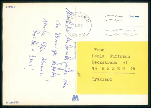 6x AK Lot - Norwegen Stadtansicht Luftbild Hafen Lille Lungegårds u.a. -1970er