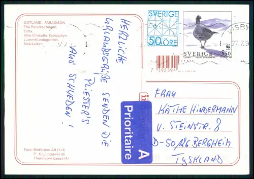 11x AK - Gotland Schweden Visby Ostsee Küste - Landschaft Skandinavien 1960-70er