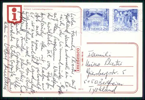 11x AK - Gotland Schweden Visby Ostsee Küste - Landschaft Skandinavien 1960-70er