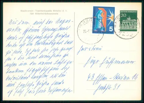 5x AK Schwarzwald Trachtenkapelle Blasmusik Dorfansicht und andere Motive 1960er
