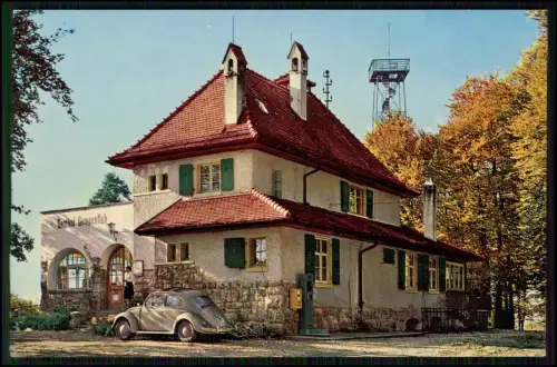 AK Gempenfluh Gasthof Aussichtsturm Basel Schweiz Oldtimer VW Käfer 1960er Jahre