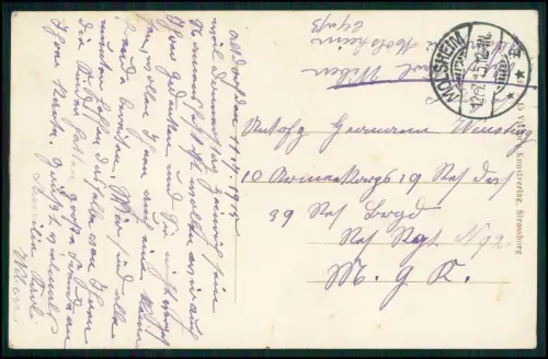 AK Altorf Altdorf - Molsheim Elsass Rathaus Kirche Bäckerei Heller 1915 gelaufen