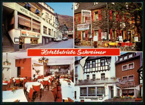 AK - Kamp-Bornhofen Rhein Hotel Schreiner - Café Restaurant 1960er Mehrbildkarte