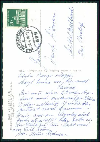 4x AK - Bad Mergentheim in Tauberfranken - diverse Ansichten