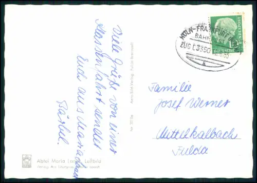Foto AK - Maria Laach Laacher See Luftaufnahme - Abtei Benediktinerkloster Eifel