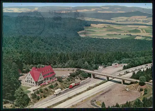 AK Autobahnraststätte Rimberg Luftaufnahme-  A5 Bad Hersfeld 1960 - Hessen Berge